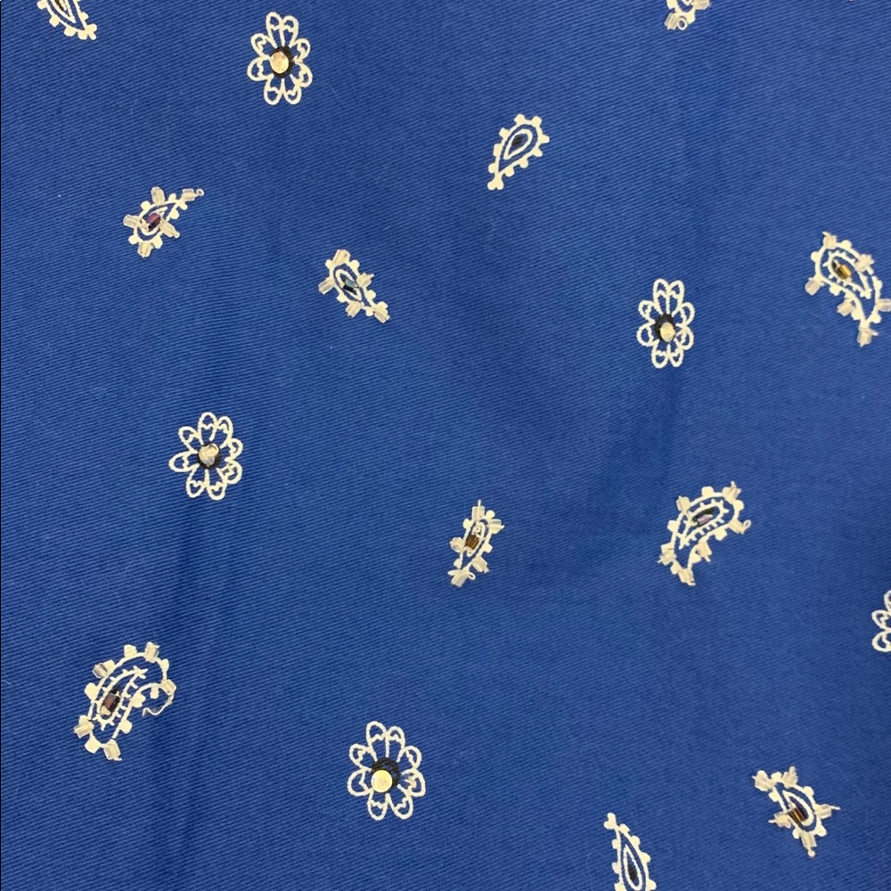 The Quacker Factory Size Small QVC Blue Jacket w/Designs & Rhinestones - Picture 9 of 12